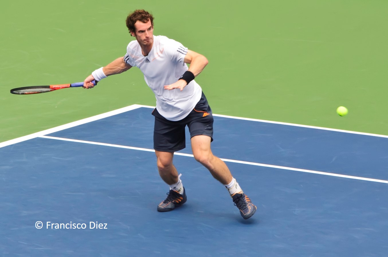 Andy Murray playing in the US Open