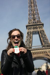 Katharine Fennelly Paris Marathon celebrations