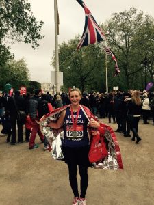 Katriona Ryan, Central Health Physiotherapy, post-marathon photo