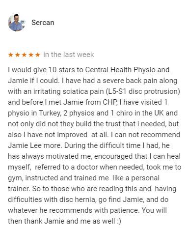 Patient review by Sercan Ertas