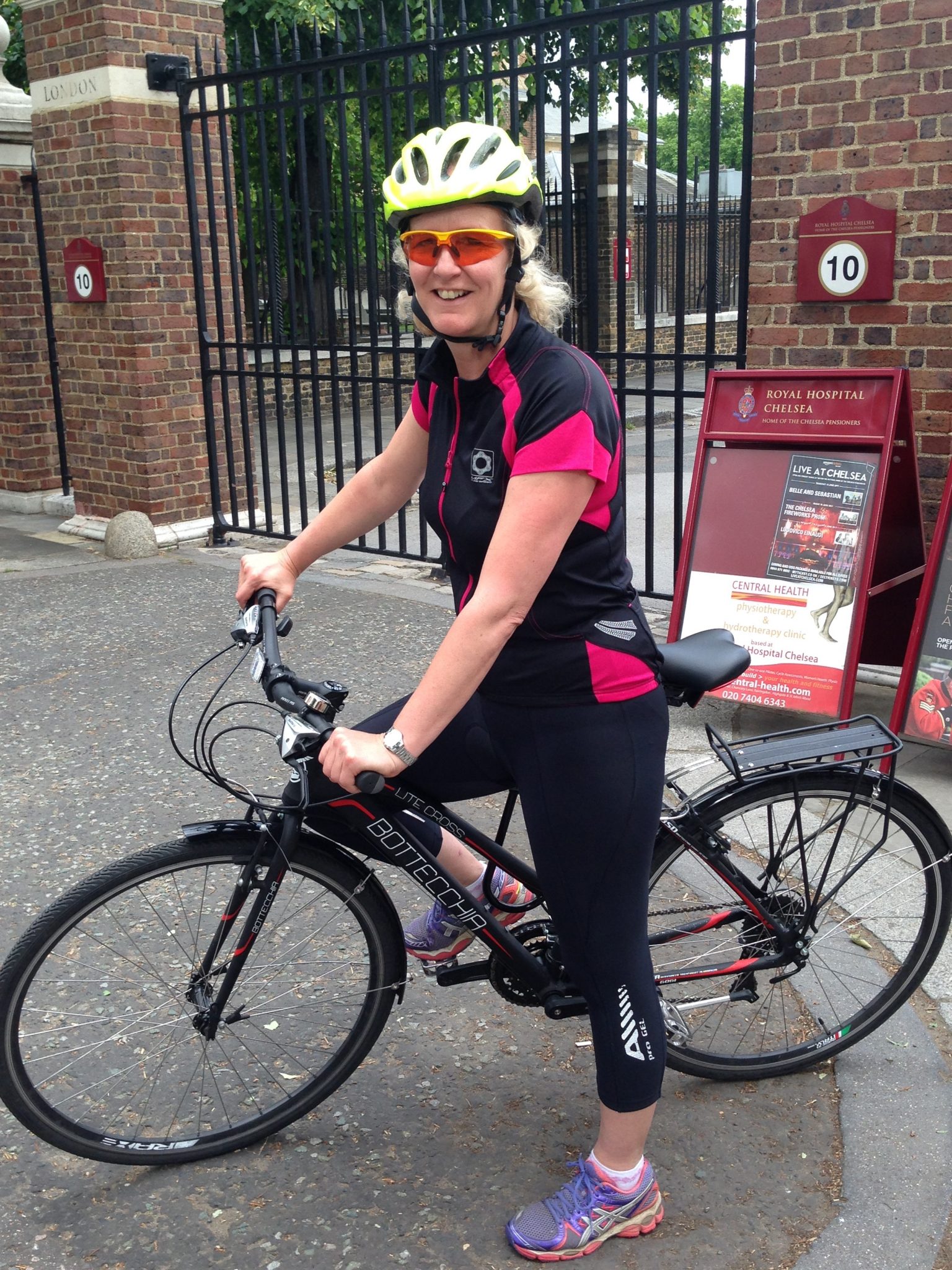 Central Health Physio MD Natasha Price on her bike as part of National Bike Week