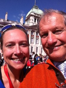 Bob Champion taking a selfie with Vicky