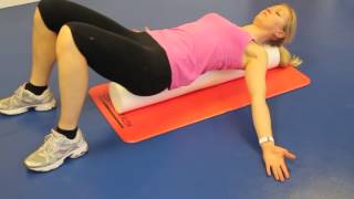foam roll chest stretch exercise