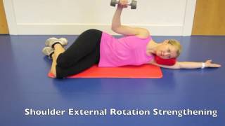 shoulder strengthening side lying exercise