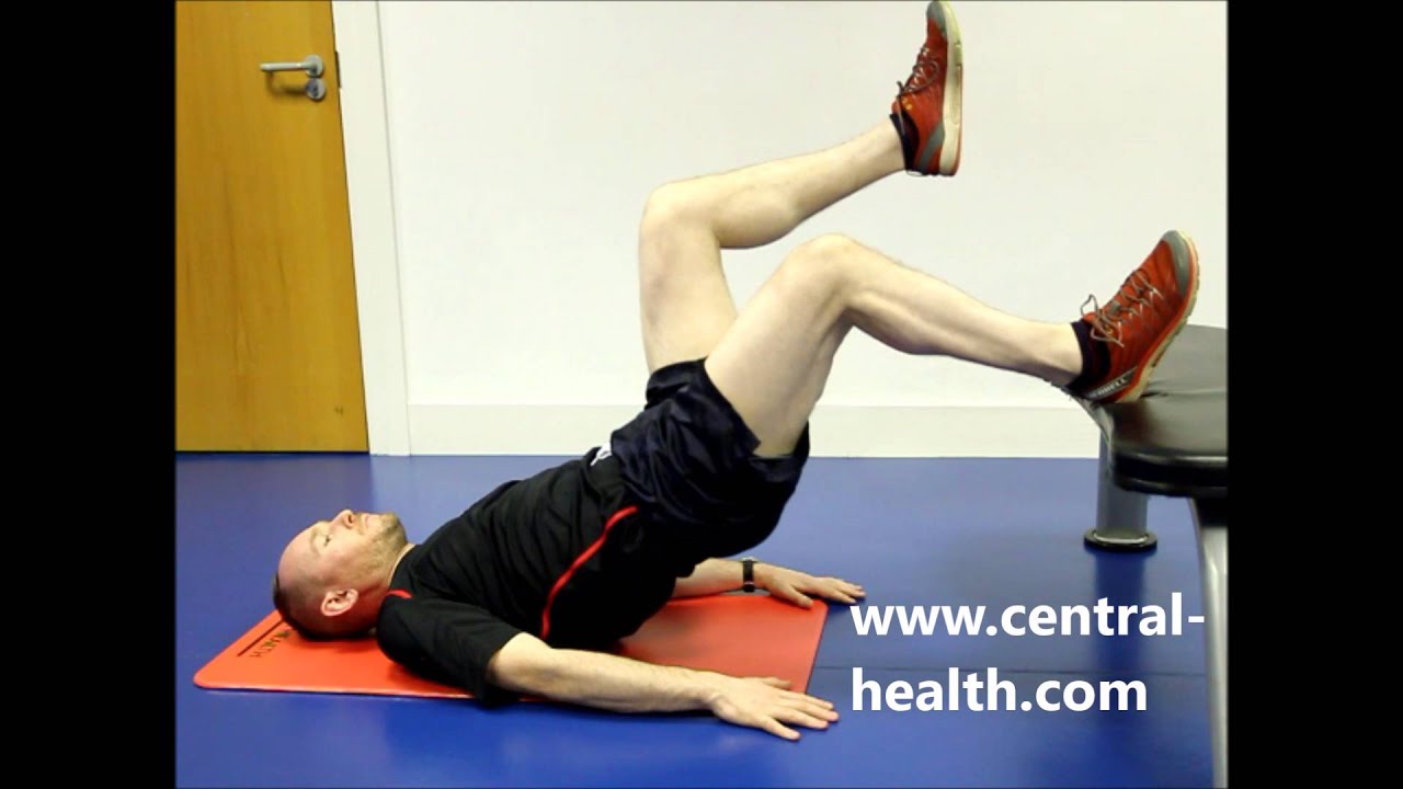 Single Leg Bridge Off Bench Exercise Video